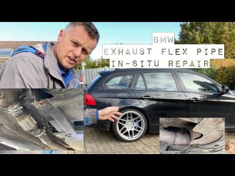 Bmw Exhaust Flex Repair, In-Situ Pipe Repair With No Welding. 3 Series 318D, 320d 118d 120d 520d