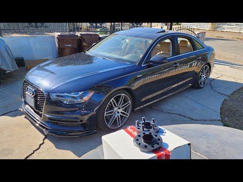 C7 Audi A6 3.0T Project : ECSTuning / EMD Wheel Spacers Install
