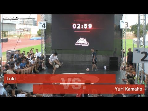【スーパーボール】SuperBall2018 Yuri-kamalio vs Luki 【フリースタイルフットボール】