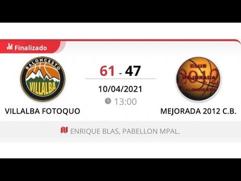 Cadete masc D VILLALBA FOTOQUO - MEJORADA 2012