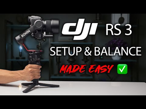 How To Balance DJI Ronin RS3 -  COMPLETE Beginner's Guide!