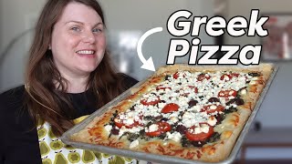 Greek Pizza Recipe 🍕 DELICIOUS Meatless Dinner Ideas!