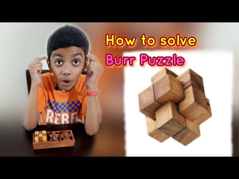 Burr Puzzle 3D Wooden Cross - Solution | How to solve a six piece wooden Burr Puzzle