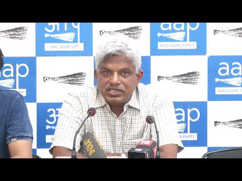 AAP National Secretary Pankaj Gupta Briefs Media on Tomorrow's (16th June 18) March to PMO