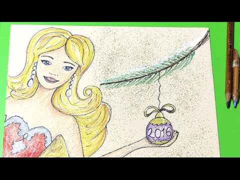 Barbie Yılbaşı Bebeği | Nasıl Çizilir | Boya Boya Video