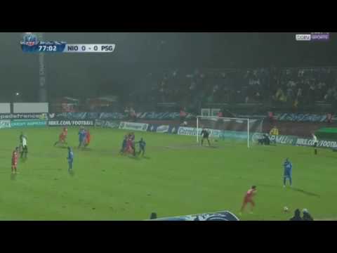 Goal Pastore - Niort 0 x 1 PSG - But Pastore