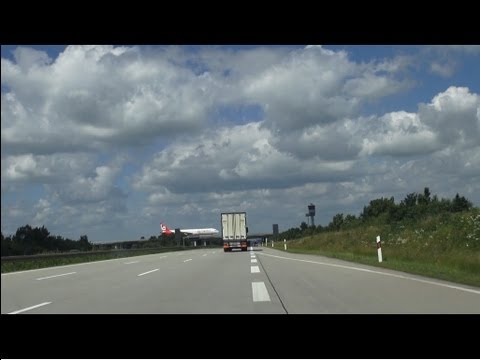 Autobahn A14 / A9 Flughafen Leipzig-Halle + Schkeuditzer Kreuz