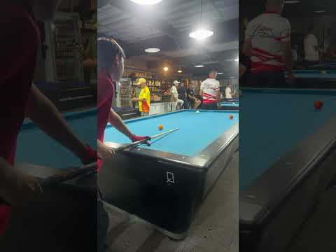 Calentamiento para la semifinal en billares El Dorado, Manzanares Caldas