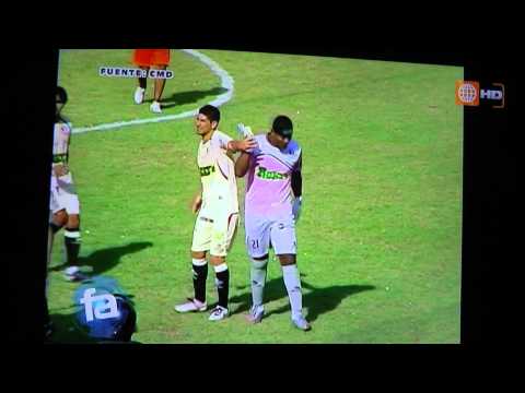 LEÓN HUÁNUCO VS ALIANZA LIMA 1:2, 18.08.2012 FUTBOL EN AMERICA BRONCA CHIQUITO FLORES-PIZARRO