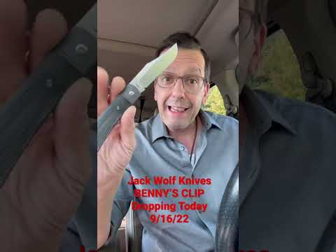 JWK Benny’s Clip Drops Today - The Knife Junkie #shorts (Jack Wolf Knives)