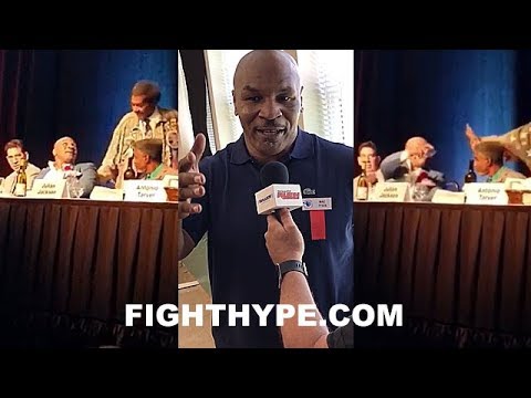 Mike Tyson Throws Drink At Don King At Boxing Hall Of Fame Event