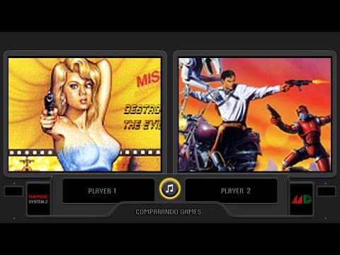 Rolling Thunder 2 (Arcade vs Sega Genesis) Side by Side Comparison (Arcade vs Mega Drive)