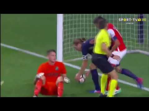 Oscar Linnérs målvaktstavla mot Braga