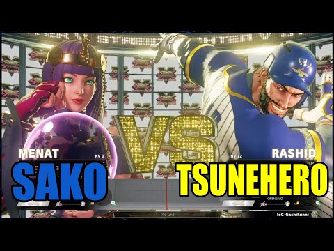SAKO (MENAT) vs Gachikun (RASHID) - street fighter 5 champion edition online matches