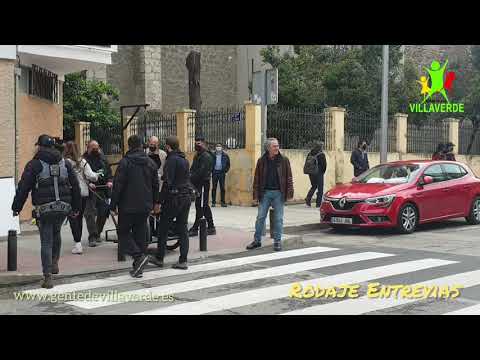 José Coronado graba escenas de la serie Entrevias en Villaverde Alto