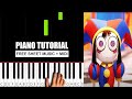 THE AMAZING DIGITAL CIRCUS PILOT Ending Music Right Both Hands BEGINNER Piano Tutorial