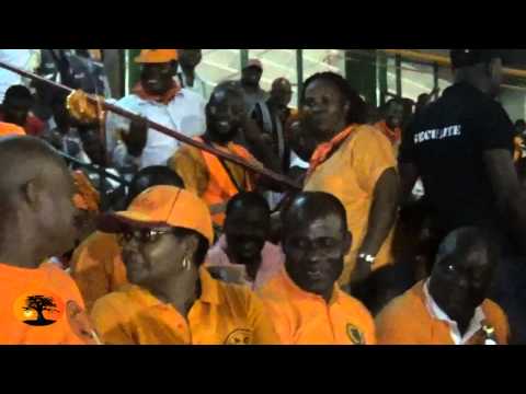 La probable future première dame du Togo, Mme Ingrid FABRE était au stade municipal de Lomé.