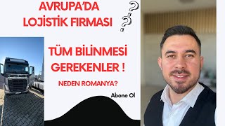AVRUPA’DA LOJİSTİK (NAKLİYE) FİRMA KURULUMU ! GÜNCEL 2025 TÜM DETAYLAR