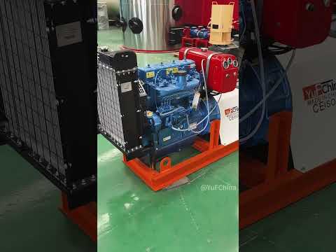 Diesel engine flat die pellet machine
