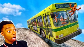 Bus vs Cliff Roads 😱 #6 - [BeamNG.Drive]