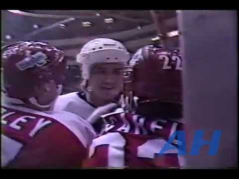 NHL Nov. 25, 1989 Pittsburgh Penguins v Washington Capitals (melee) Bob Errey v Scott Stevens