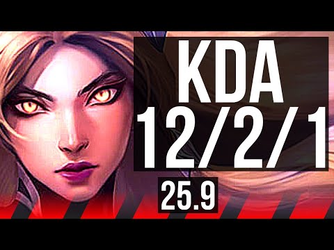 IRELIA vs RYZE (TOP) | 9 solo kills, Legendary, 12/2/1 | KR Diamond | 25.9