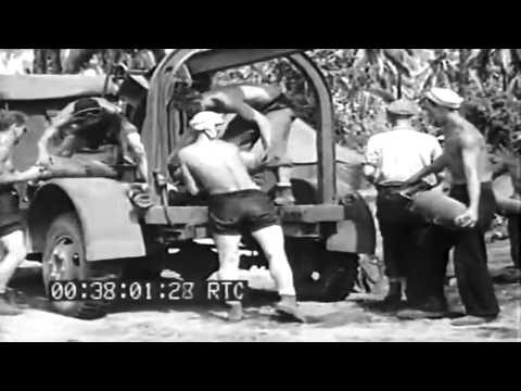 Flight Ops, Daisy Cutter Bombs, Seabees, Torokina Fighter Strip, Bougainville, 12/22/1943 (full)