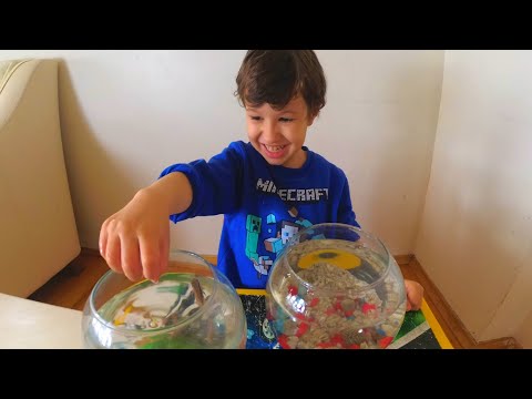 Akvaryum kırıldı Berkay yenisi ile değiştiriyor | Eğlenceli çocuk videosu