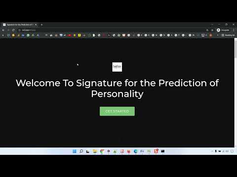 Signature base Personality Detection CNN Train Flask in Python Projects
