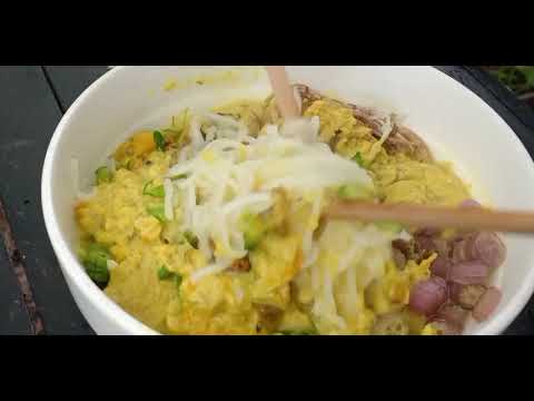 វិធីធ្វើនំបញ្ចុកឆ្ងាញ់ពិសា ងាយធ្វើ/ Cambodian rice noodles with fish soup recipe/traditional food