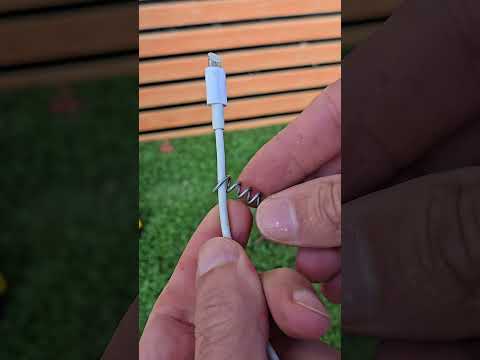 Com Apenas um Prego e Arame, Seu Carregador Vai Durar Muito Mais! 📱 #carregador #celular #diy
