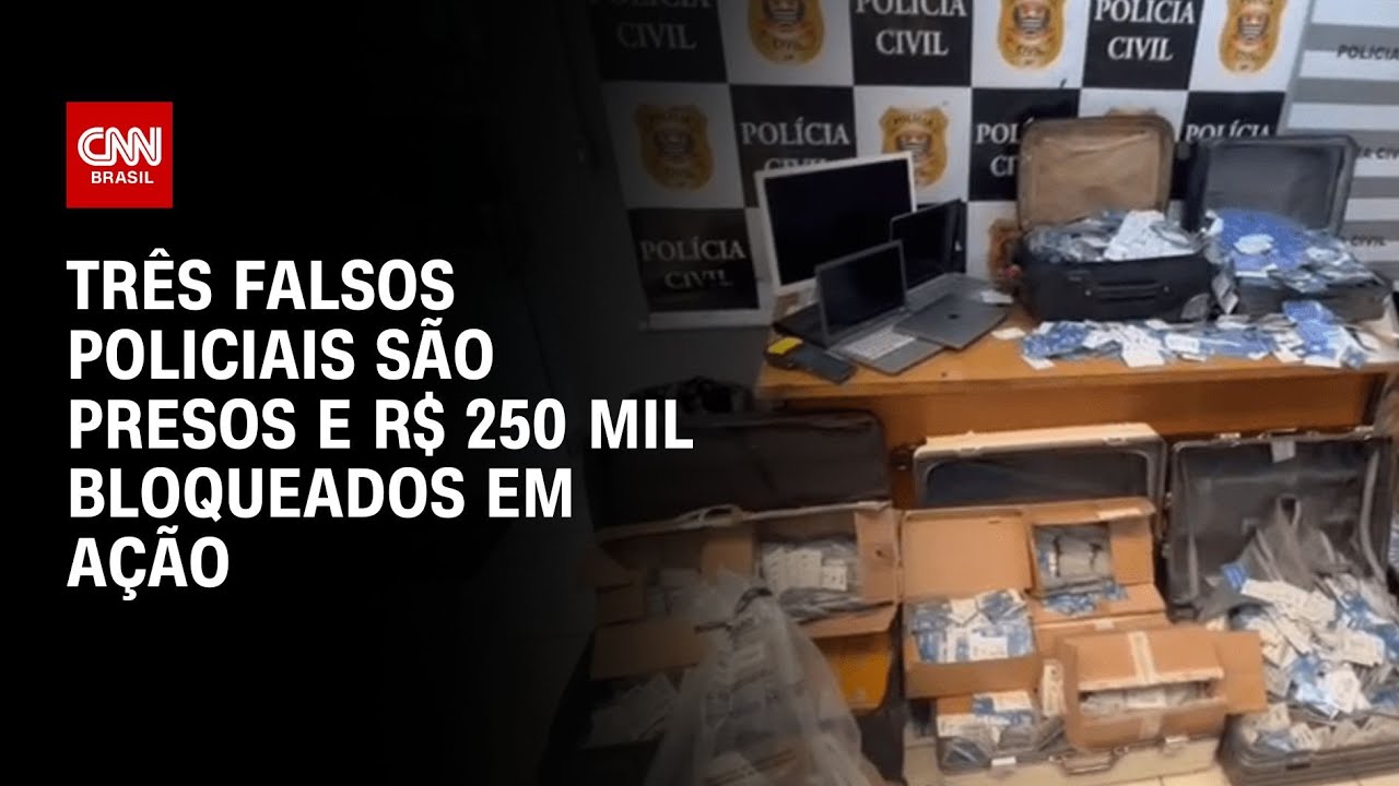 Operação prende três falsos policiais no centro de São Paulo | CNN 360°