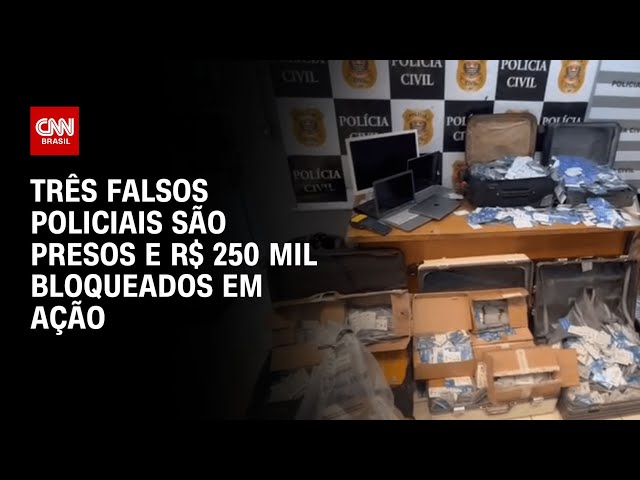 Operação prende três falsos policiais no centro de São Paulo | CNN 360°