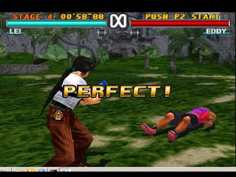 Tekken 3 Lei  Secret Move  - 'Phoenix Kick' -  100% Damage [ !! K.O. at Once]
