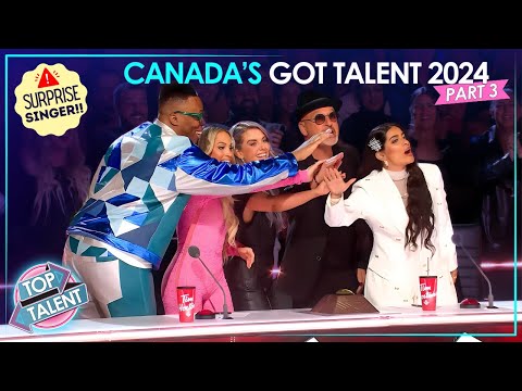 Canada's Got Talent 2024 Week 3 Auditions! | FAMOUS Singer Surprise?🎙️