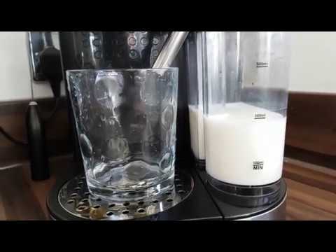 Large latte with the new for 2017 silvercrest expresso machine from lidl.