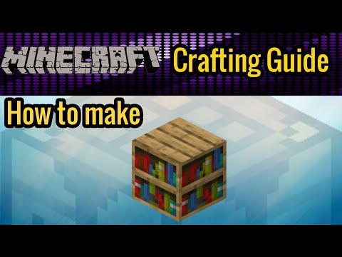 How to make a bookshelf - Minecraft tutorial for beginners ...