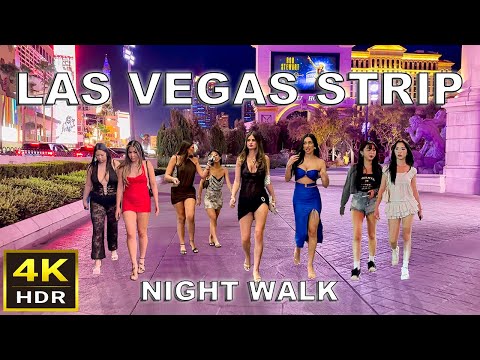 [4K HDR] Las Vegas Strip Night Walking Tour | Labor Day Weekend 2025 | Las Vegas, Nevada