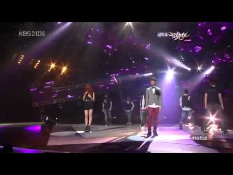 Jerry ft HyunA live 28 May 2010 Music Bank