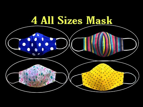 4 Very Easy New Style Pattern Mask - Face Mask Sewing Tutorial - Diy Cloth Face Mask(New Model 2021)