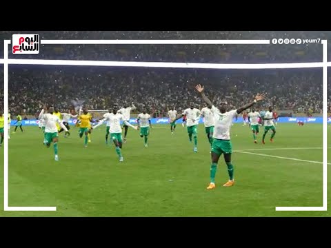 فرحة جنونية لـ ساديو مانى ولاعبى السنغال بعد الفوز على مصر والتأهل لكأس العالم