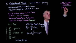 Epidemiological models: Indoor disease spreading