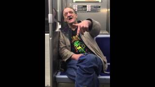 Butch the Drunk Man on Chicago's Redline - Don't like Marijuana, but enjoys his Crack and