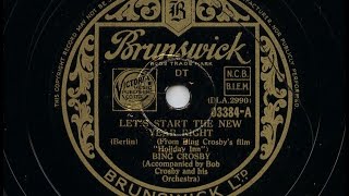 Bing Crosby &#39;Let&#39;s Start The New Year Right&#39; 1942 78 rpm