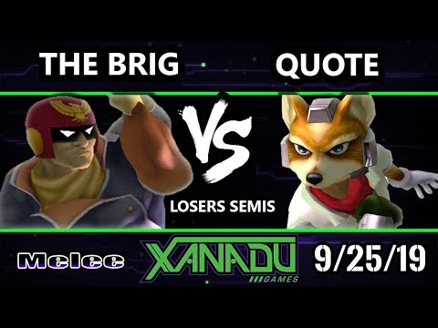 S@X 321 SSBM - Quote (Fox) Vs. The Brig (Captain Falcon) Smash Melee Losers Semis