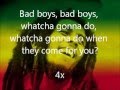 Bob Marley Bad Boys Lyrics 