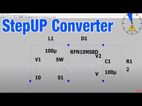 Hochsetzsteller StepUp Converter simulieren LT Spice