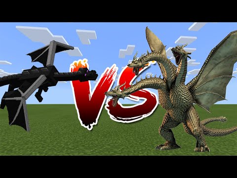 Ender Dragon vs King Ghidorah - Minecraft vs Godzilla