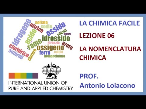 LA CHIMICA FACILE - Lezione 06 - La Nomenclatura Chimica