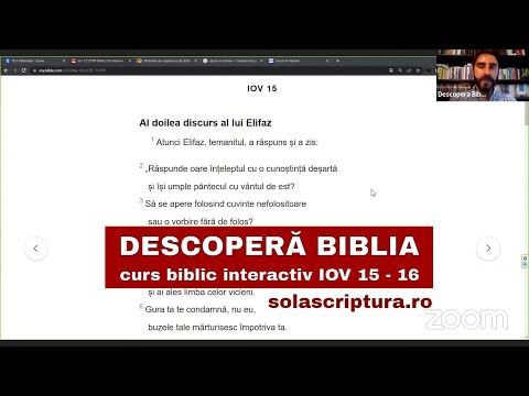 Descopera Biblia - curs biblic interactiv - IOV 15 - 16